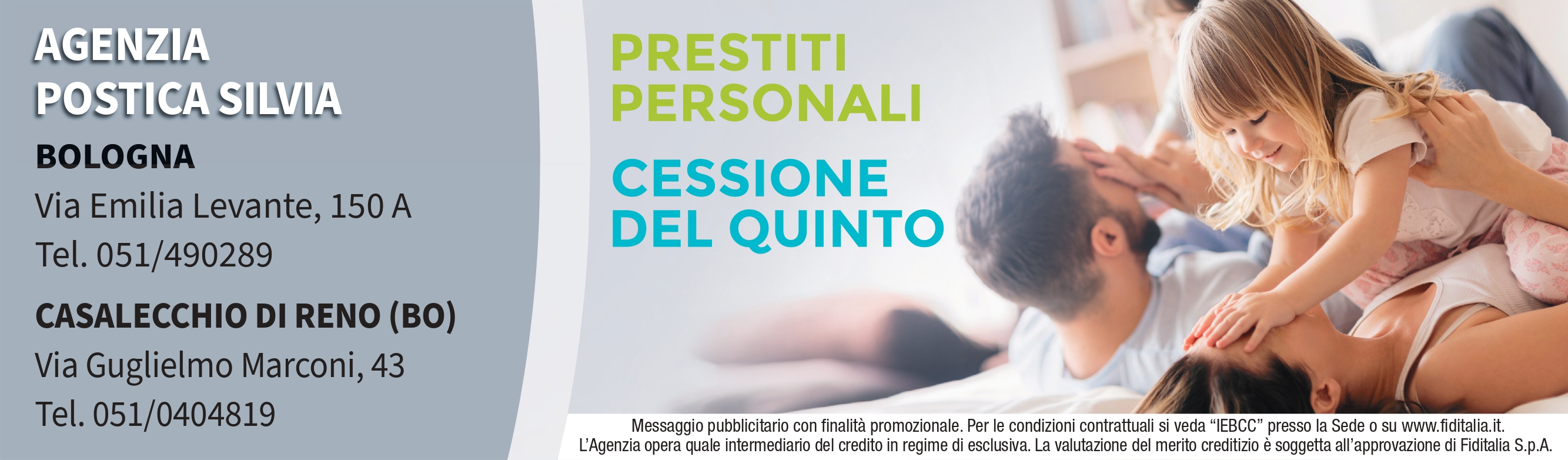 Contatti Agenzia Postica Silvia filiali Fiditalia - Prestiti personali, Cessione del quinto